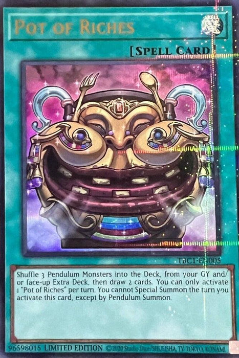 Pot of Riches [TBC1-EN005] Ultra Rare - for just $0.85! 