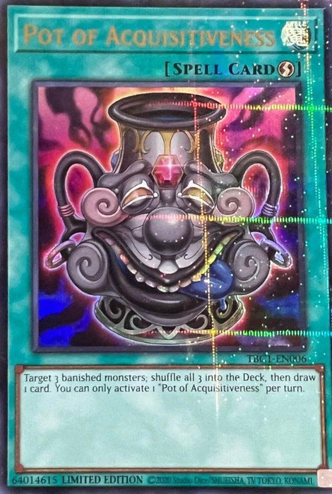 Pot of Acquisitiveness [TBC1-EN006] Ultra Rare - for just $0.85! 