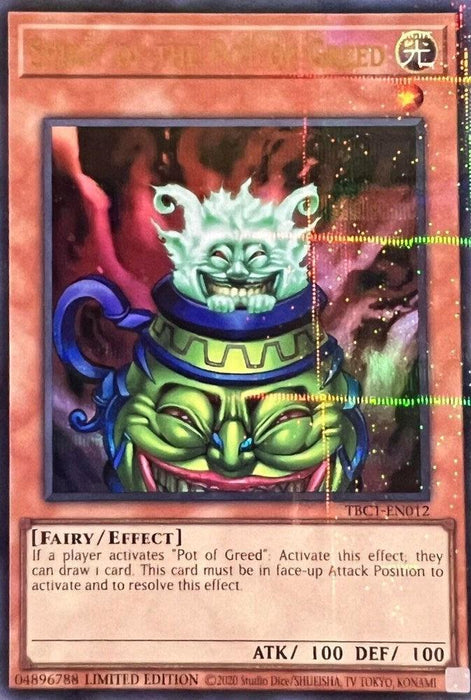 Spirit of the Pot of Greed [TBC1-EN012] Ultra Rare - for just $0.90! 