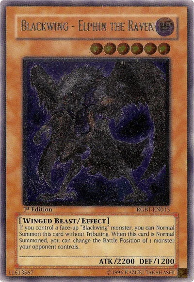 Blackwing - Elphin the Raven [RGBT-EN013] Ultimate Rare - for just $10.50! 