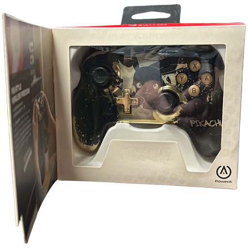 Pokemon Pikachu Black Gold - PowerA Enhanced Wireless Controller for Nintendo Switch - for just $39.99! 