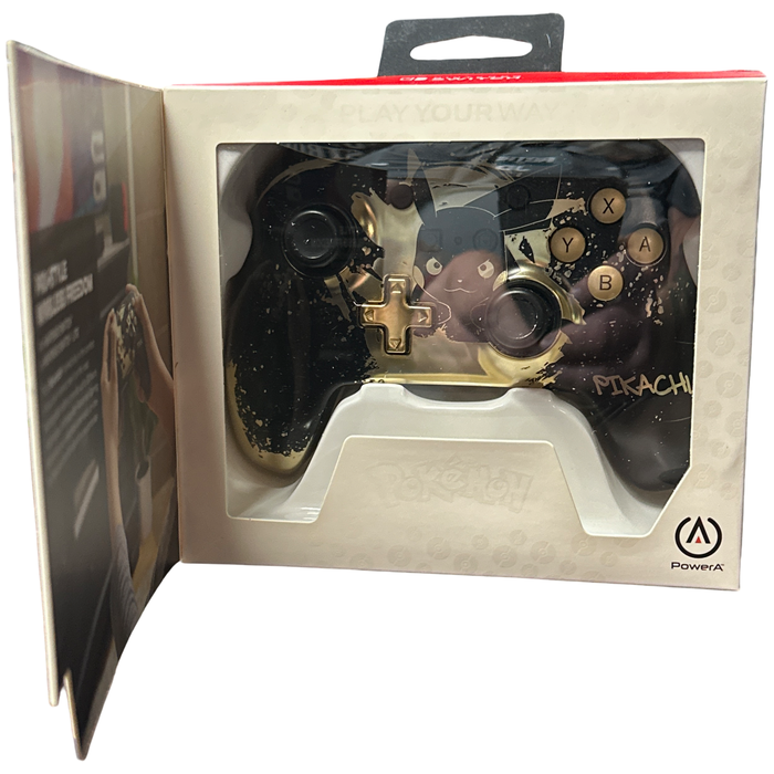 Pokemon Pikachu Black Gold - PowerA Enhanced Wireless Controller for Nintendo Switch - for just $39.99! 