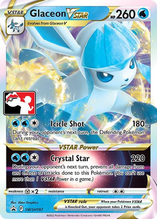 Glaceon VSTAR (SWSH197) [Prize Pack Series Two] - for just $68.40! 