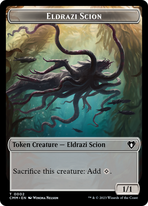 Manifest // Eldrazi Scion Double-Sided Token [Commander Masters Tokens] - Just $0.10! Shop now at Retro Gaming of Denver