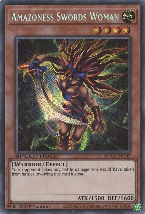 Amazoness Swords Woman [SGX3-END02] Secret Rare - for just $0.85! 