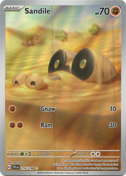 Sandile (216/198) [Scarlet & Violet: Base Set] - for just $1.60! 