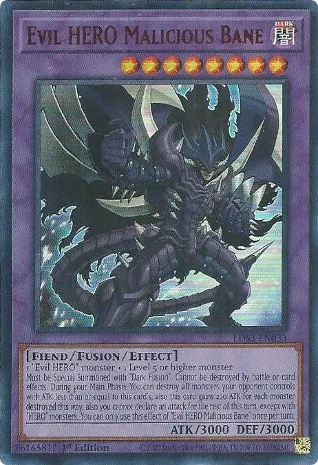Evil HERO Malicious Bane (Red) [LDS3-EN033] Ultra Rare - for just $0.80! 