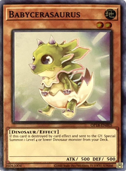 Babycerasaurus [OP18-EN005] Super Rare - for just $0.20! 