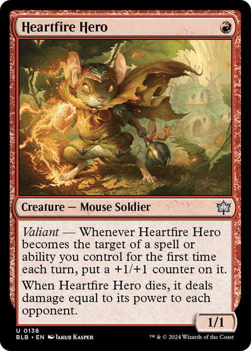 Heartfire Hero (BLB-138) - Bloomburrow - for just $0.09! 