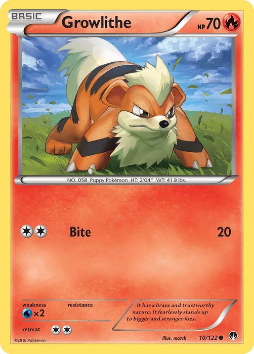Growlithe (10/122) [XY: BREAKpoint] - for just $0.10! 