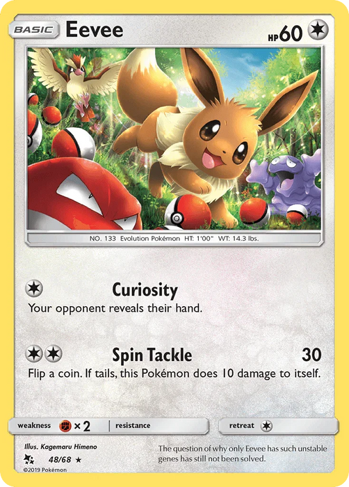 Eevee (48/68) [Sun & Moon: Hidden Fates] - for just $1.10! 
