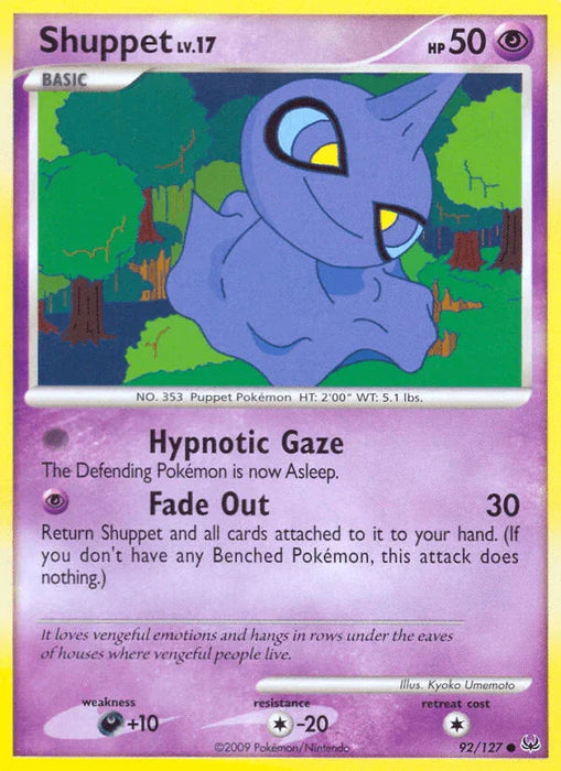 Shuppet (92/127) [Platinum: Base Set] - for just $0.20! 
