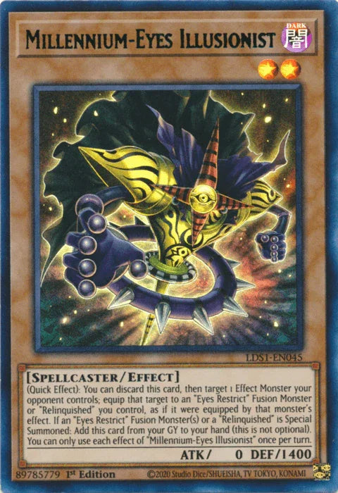 Millennium-Eyes Illusionist (Green) [LDS1-EN045] Ultra Rare - for just $0.75! 