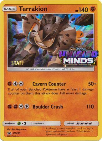Terrakion (SM205) (Staff Prerelease Promo) [Sun & Moon: Black Star Promos] - for just $14.70! 