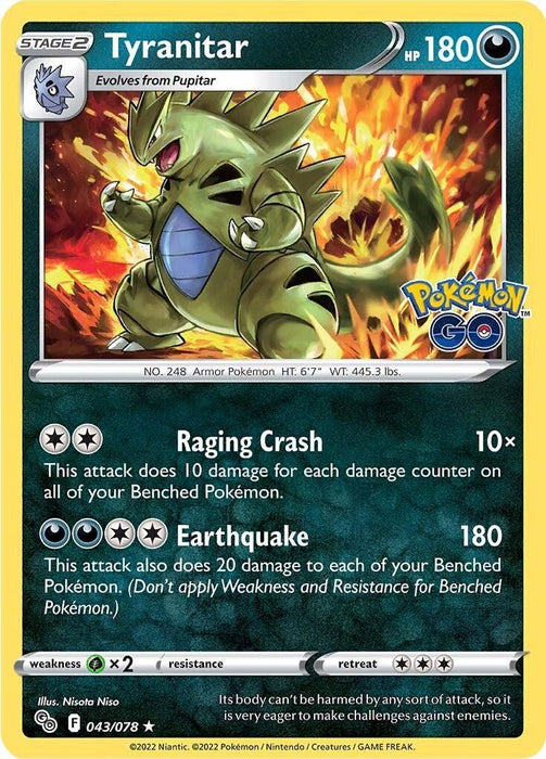 Tyranitar (043/078) [Pokémon GO] - for just $0.15! 