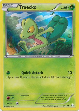 Treecko (6/160) (Sheen Holo) [XY: Primal Clash] - for just $0.55! 