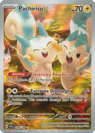 Pachirisu 208/198 - SV01 Scarlet & Violet Base Set Holofoil - for just $7.38! 