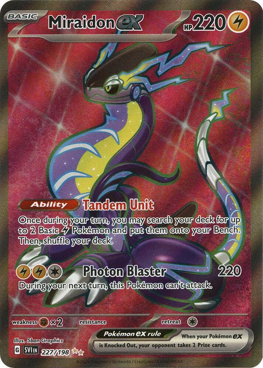 Miraidon ex (227/198) [Scarlet & Violet: Base Set] - for just $1.20! 