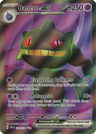 Banette ex 229/198 - SV01 Scarlet & Violet Base Set Holofoil - for just $0.96! 
