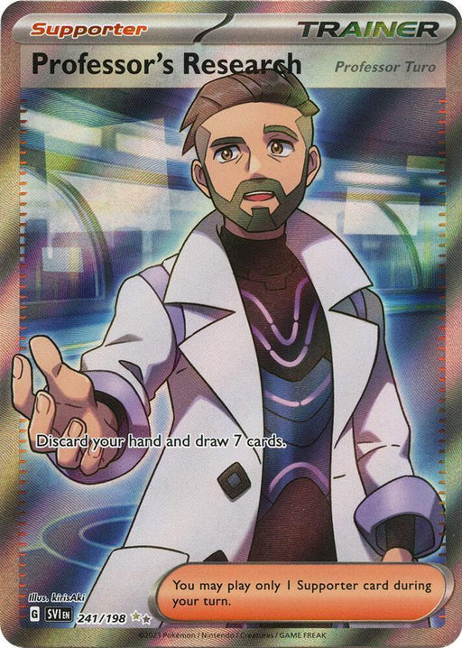 Professor's Research (Professor Turo) (241/198) [Scarlet & Violet: Base Set] - for just $0.60! 