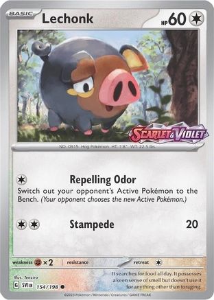 Lechonk 154/198 - Miscellaneous Cards & Products - Reverse Holofoil - for just $2.15! 