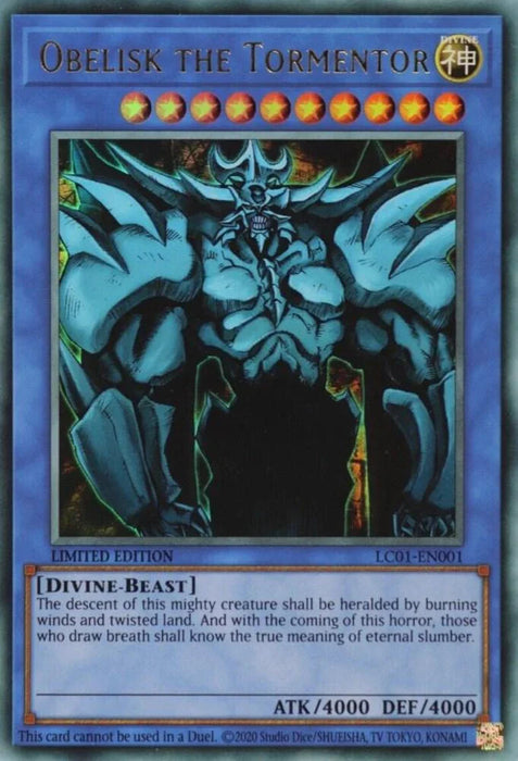 Obelisk the Tormentor (25th Anniversary) [LC01-EN001] Ultra Rare - for just $0.40! 