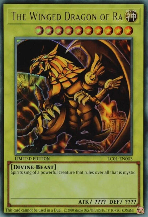 The Winged Dragon of Ra (25th Anniversary) [LC01-EN003] Ultra Rare - for just $0.40! 