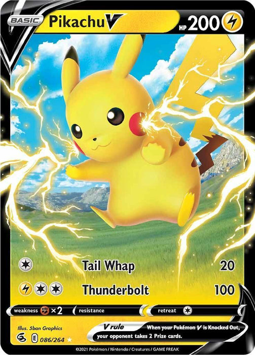 Pikachu V (086/264) [Sword & Shield: Fusion Strike] - for just $1.25! 