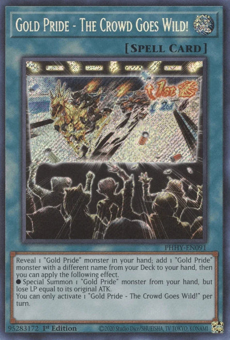 Gold Pride - The Crowd Goes Wild! [PHHY-EN091] Secret Rare - for just $0.10! 