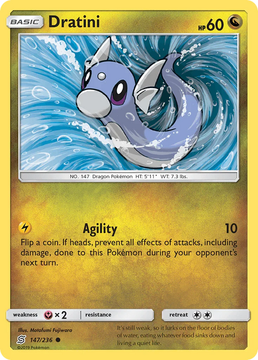 Dratini (147/236) [Sun & Moon: Unified Minds] - for just $0.15! 