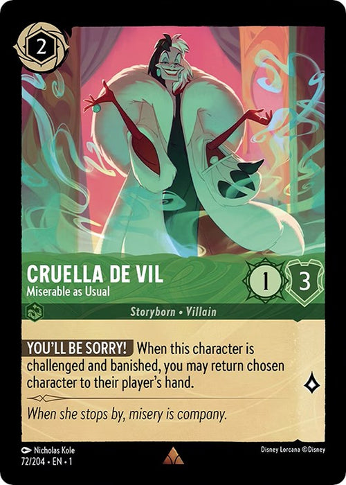Cruella de Vil - Miserable as Usual (72/204) - The First Chapter - for just $0.05! 