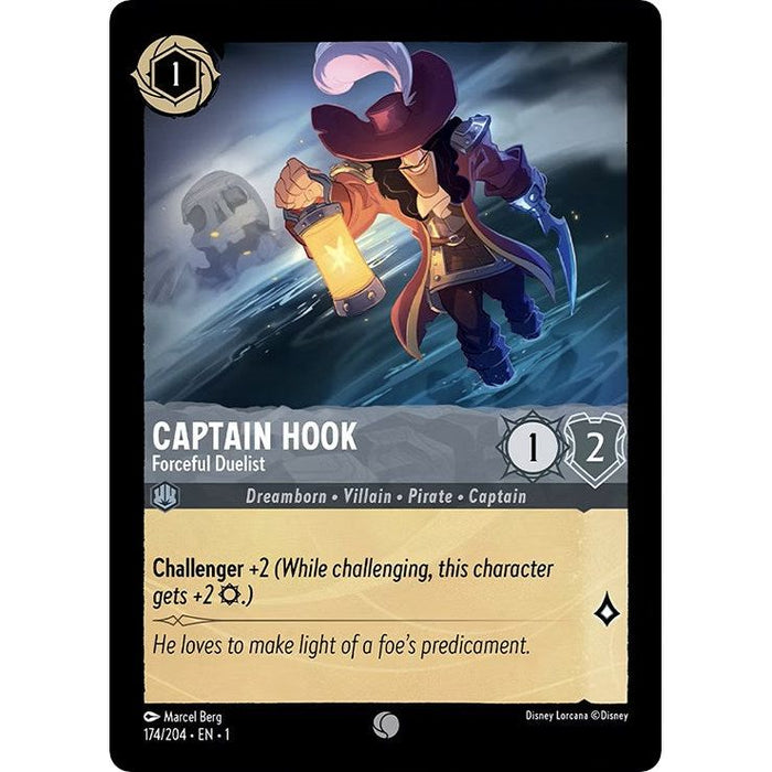 Captain Hook - Forceful Duelist (174/204) [The First Chapter] - Just $0.05! Shop now at Retro Gaming of Denver