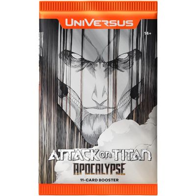 Attack on Titan Apocalypse Booster Pack - Universus Trading Card Game TCG Single Pack - for just $5.99! 