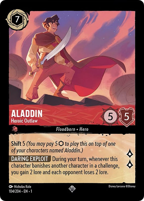 Aladdin - Heroic Outlaw (104/204) - The First Chapter - for just $0.08! 
