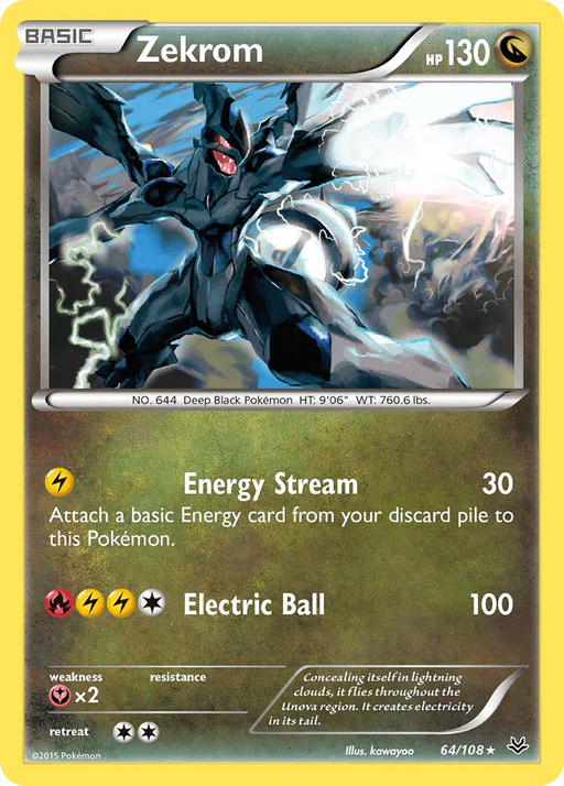 Zekrom (64/108) [XY: Roaring Skies] - for just $0.70! 