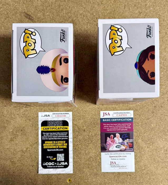 Linda Larkin & Scott Weinger Signed Disney Aladdin (Prince Ali) & Princess Jasmine Funko Pop! With JSA COA - for just $200! 