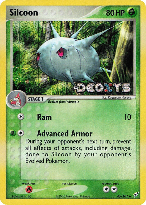 Silcoon (46/107) (Stamped) [EX: Deoxys] - for just $5! 