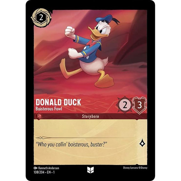 Donald Duck - Boisterous Fowl (108/204) [The First Chapter] - Just $0.05! Shop now at Retro Gaming of Denver