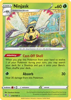 Ninjask (014/185) [Sword & Shield: Vivid Voltage] - for just $0.15! 