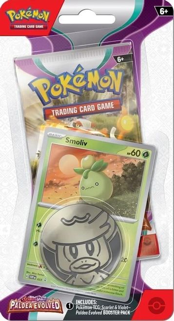 Pokemon: Scarlet & Violet - Paldea Evolved Single Pack Blister - Smoliv - for just $5.99! 