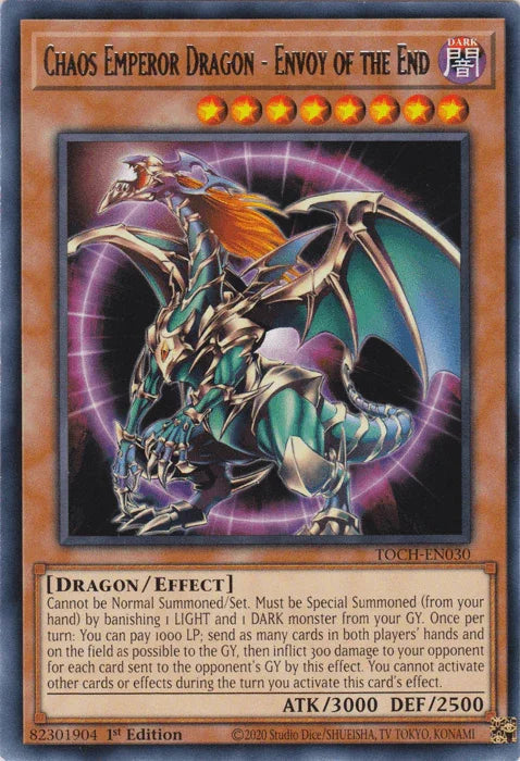 Chaos Emperor Dragon - Envoy of the End [TOCH-EN030] Rare - for just $0.15! 