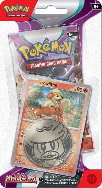 Pokemon: Scarlet & Violet - Paldea Evolved Single Pack Blister - Growlithe - for just $5.99! 