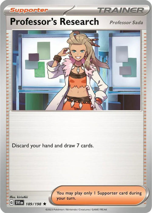 Professor's Research (189/198) (Theme Deck Exclusive) [Scarlet & Violet: Base Set] - for just $0.10! 