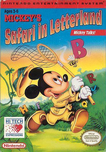Mickey's Safari in Letterland (Nintendo NES) - for just $0! 