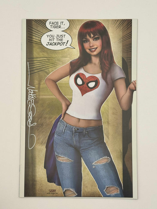 [Signed by Nathan Szerdy] AMAZING SPIDER-MAN #27 SIGNED Nathan Szerdy Virgin Variant IN STOCK - for just $40! 
