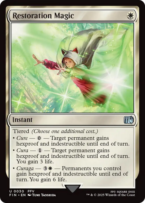 Restoration Magic (FIN-030) - FINAL FANTASY Foil - for just $1.07! 