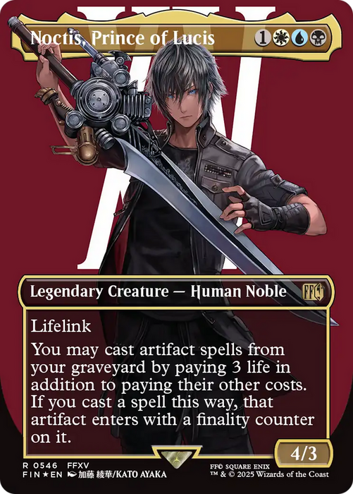 Noctis, Prince of Lucis (FIN-546) - FINAL FANTASY (Borderless) Foil - for just $11.37! 