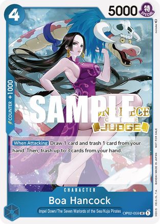 Boa Hancock (Judge) (OP02-059) - One Piece Promotion Cards Foil - for just $12.50! 