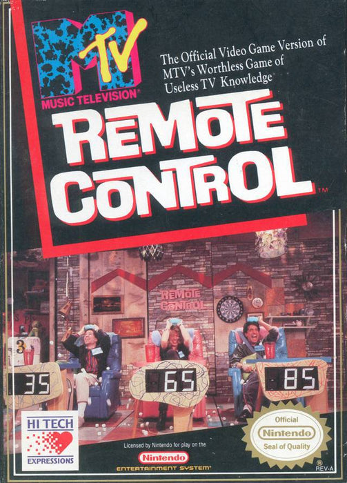 MTV's Remote Control (Nintendo NES) - for just $0! 