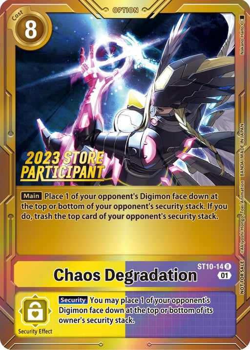 Chaos Degradation [ST10-14] (2023 Store Participant) [Starter Deck: Parallel World Tactician Promos] - Just $1.05! Shop now at Retro Gaming of Denver